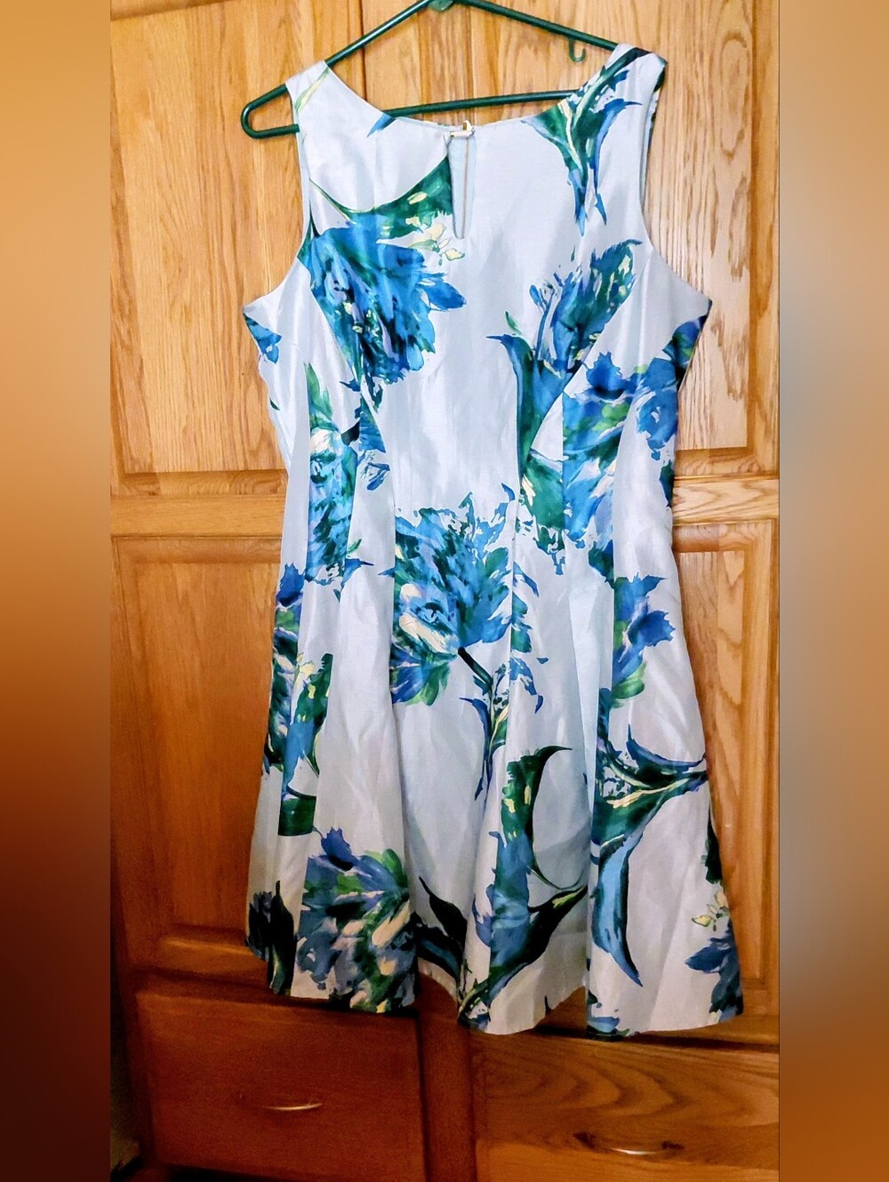 New With Tags Stunning Lined Flare  Dress From Dressbarn  Size 16 Bust 40"